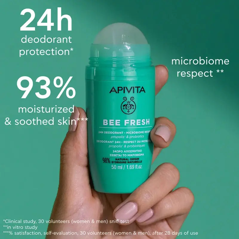 Apivita Bee Fresh Déodorant 24H, 2X50Ml