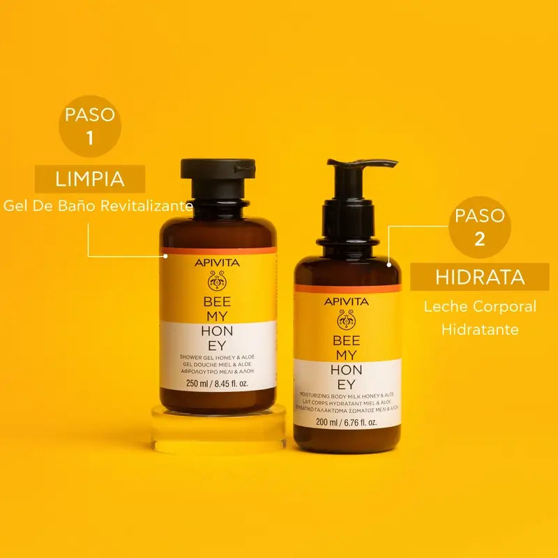 Apivita Bee My Honey Gel douche au miel et à l'aloès, 250 ml