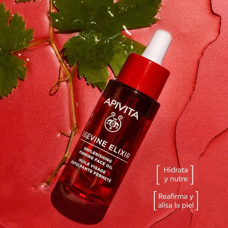 Apivita Beevine Elixir Revitalisant - Raffermissant - Huile visage anti-rides, 30 ml