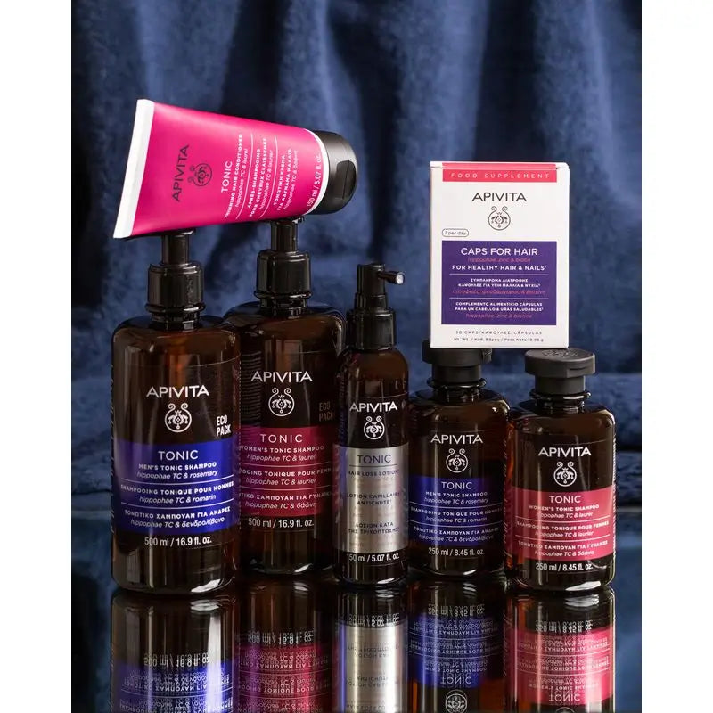APIVITA Shampooing tonique pour femmes contre la chute des cheveux à l'argousier et au laurier 250 ml