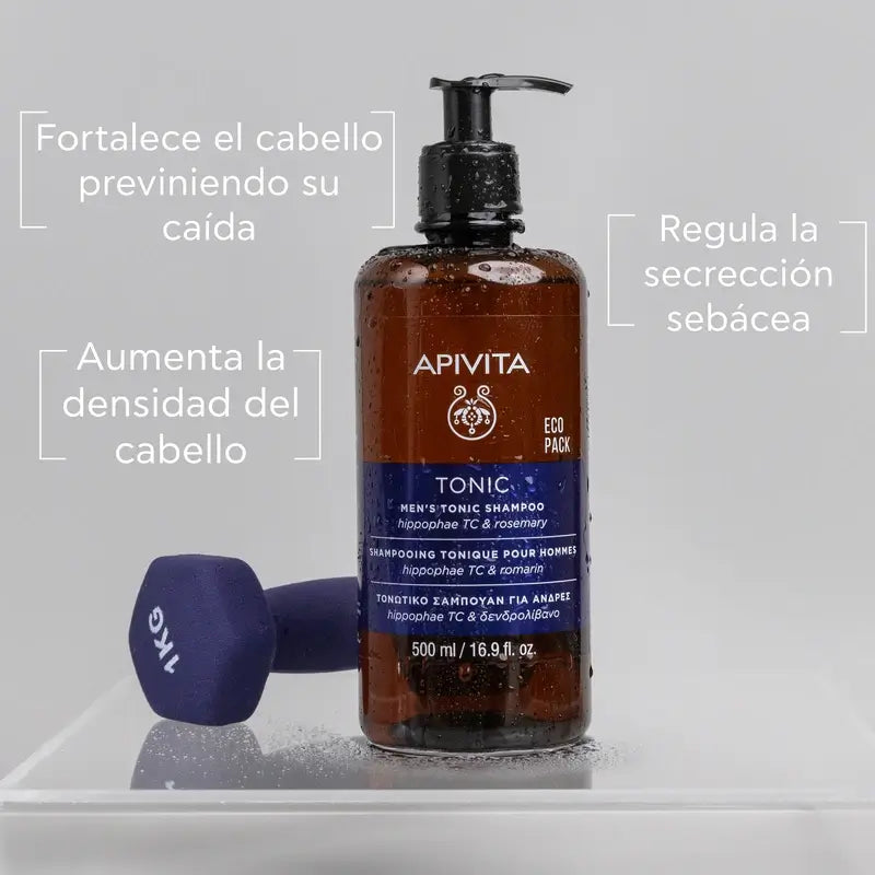 Apivita Men Shampooing tonifiant contre la chute des cheveux 500 ml