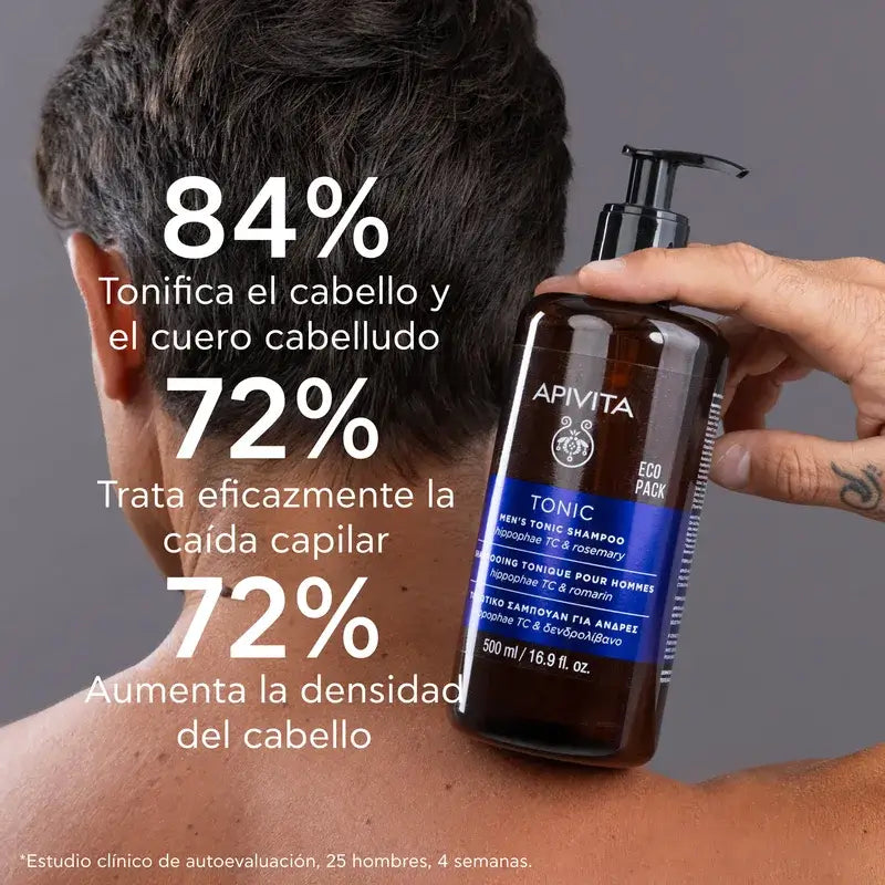 Apivita Men Shampooing tonifiant contre la chute des cheveux 500 ml