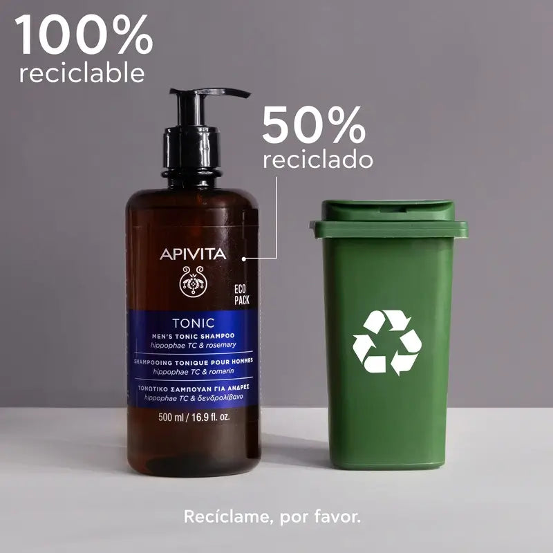 Apivita Men Shampooing tonifiant contre la chute des cheveux 500 ml