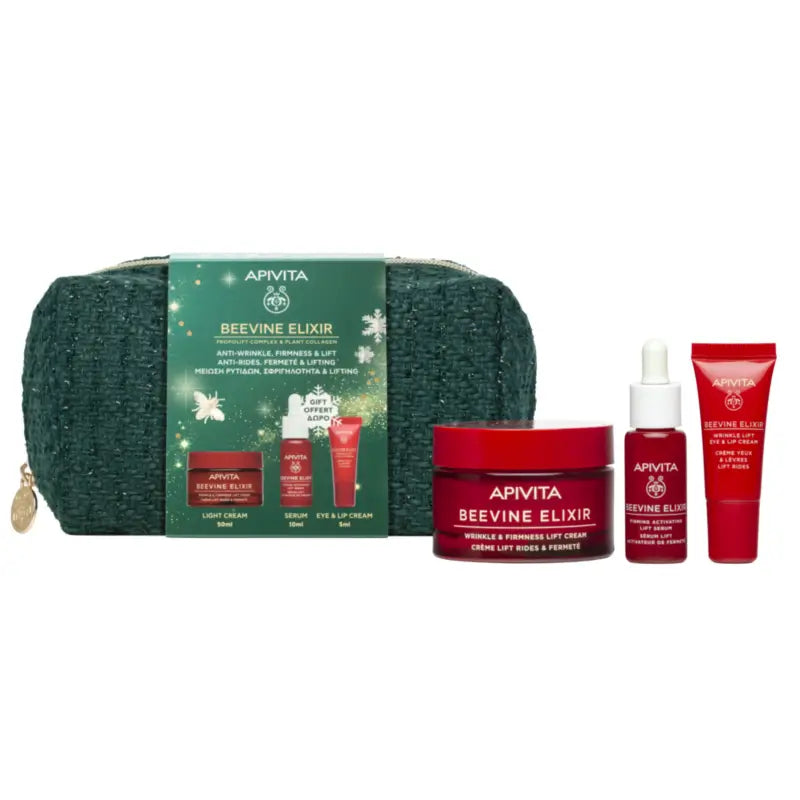 Coffret Apivita Beevine Elixir Routine Crème Légère + Cadeaux, 50 + 10 + 5 ml
