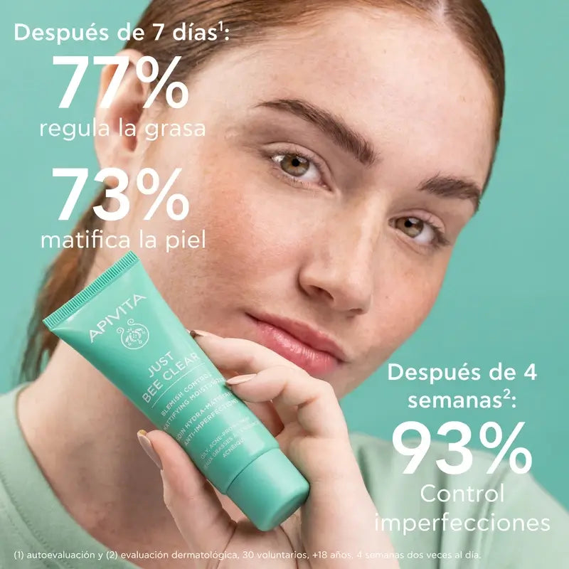 Apivita Just Bee Clear Mattifying Anti-Perfection Cream, 40 ml