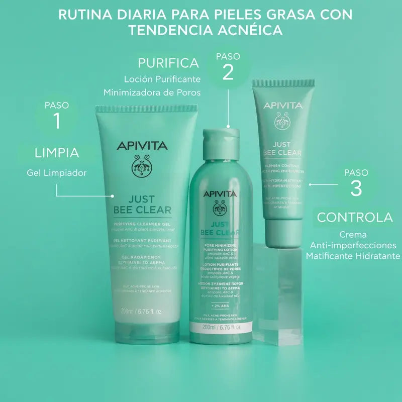 Apivita Just Bee Clear Mattifying Anti-Perfection Cream, 40 ml