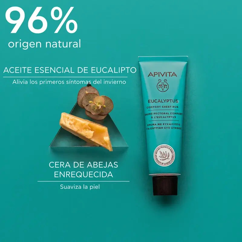 Apivita Crèmes à base de plantes : pommade apaisante à l'eucalyptus, 50 ml
