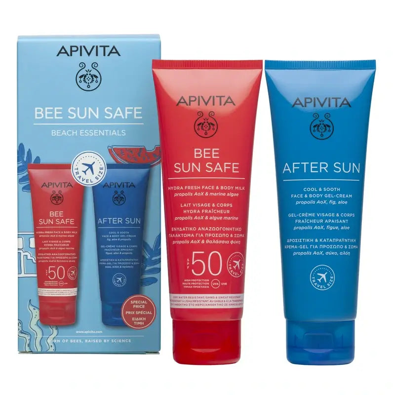 Apivita Beach Essentials Hydra Fresh Milk Spf50 + Aftersun Gel-Cream