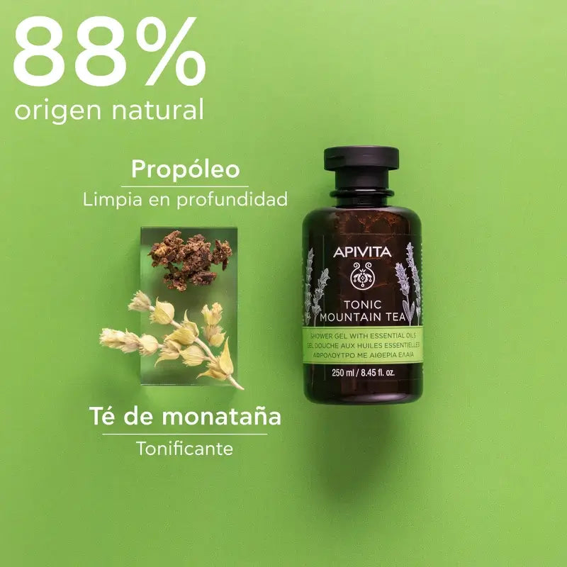 Apivita Mountain Tea Gel de bain au thé de montagne 250ml