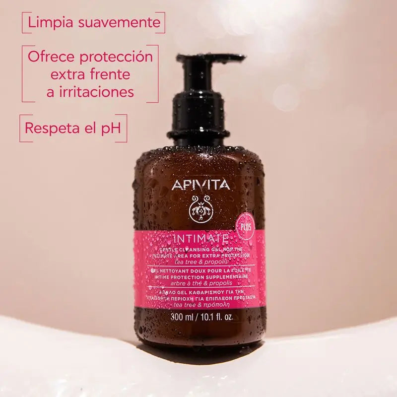 Apivita Intimate Lady Gel nettoyant doux à l'aloès et à la propolis, 300 ml
