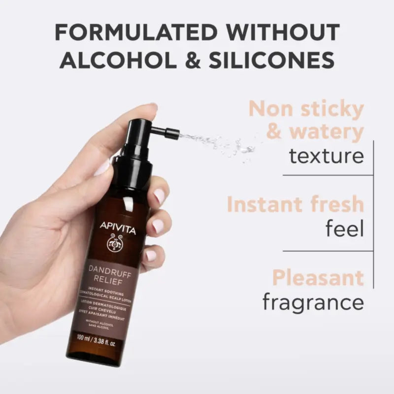 Apivita Lotion dermatologique apaisante instantanée pour le cuir chevelu, 100 ml