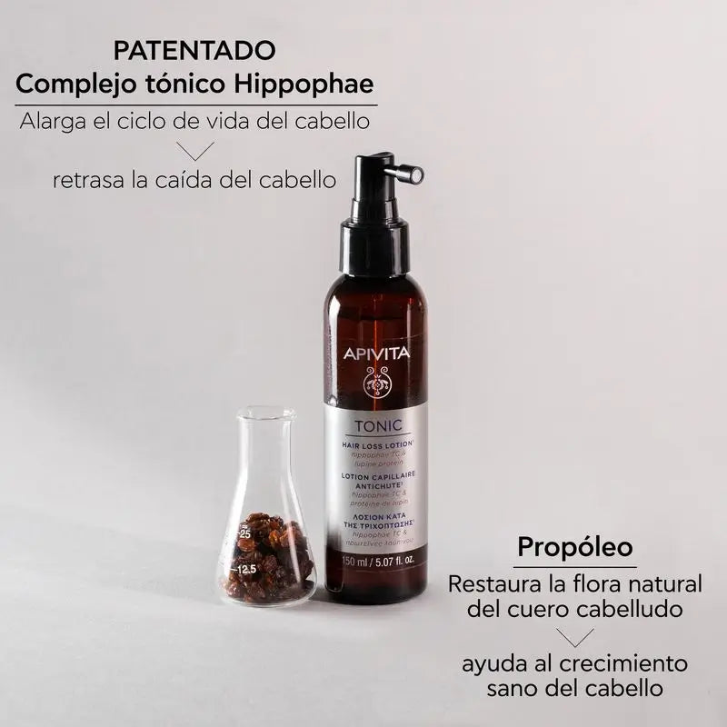 APIVITA Lotion contre la chute des cheveux avec Hippophae Tc et protéines de lupin