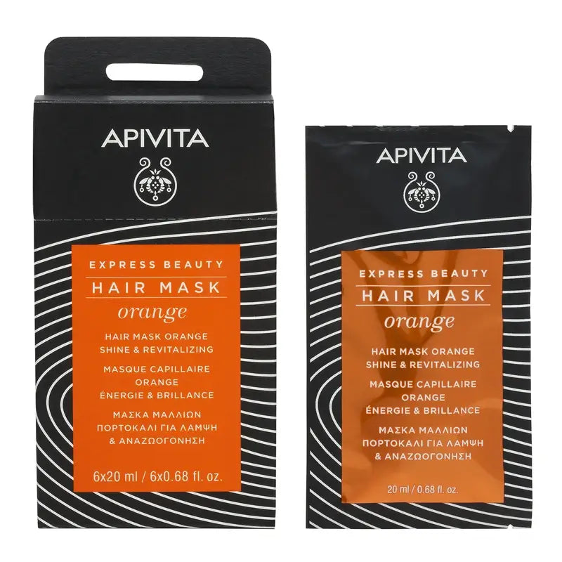 APIVITA Masque capillaire brillance et vitalité à l'orange et au miel