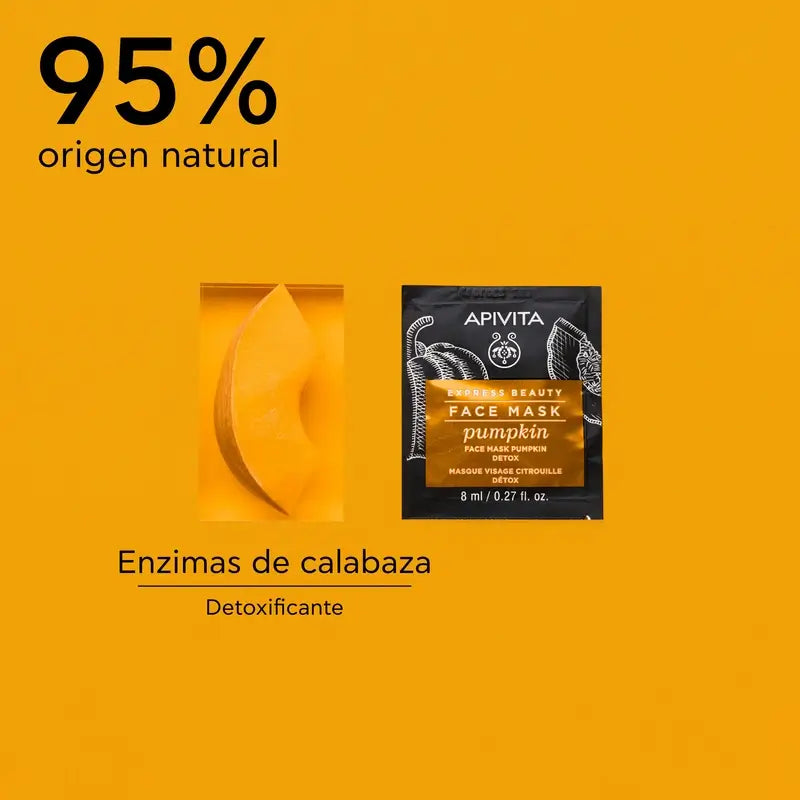 APIVITA Express Beauty Masque Détox à la citrouille