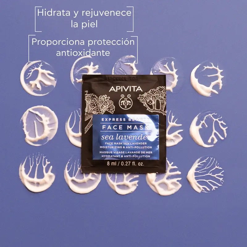 APIVITA Express Beauty Masque hydratant et antioxydant à la lavande de mer