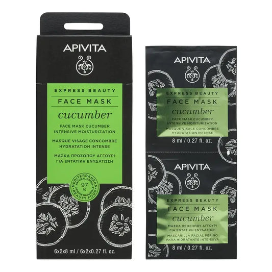 APIVITA Express Beauty Masque hydratant intensif au concombre