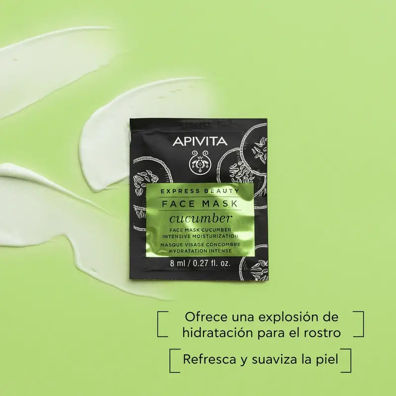 APIVITA Express Beauty Masque hydratant intensif au concombre