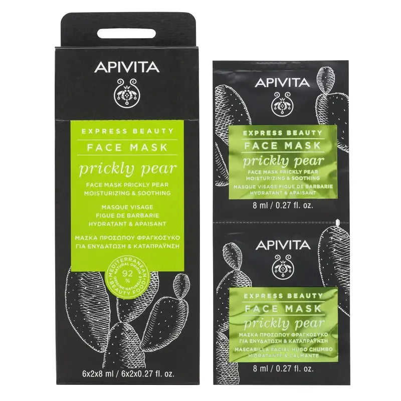 APIVITA Express Beauty Masque hydratant pour le visage à la figue de barbarie