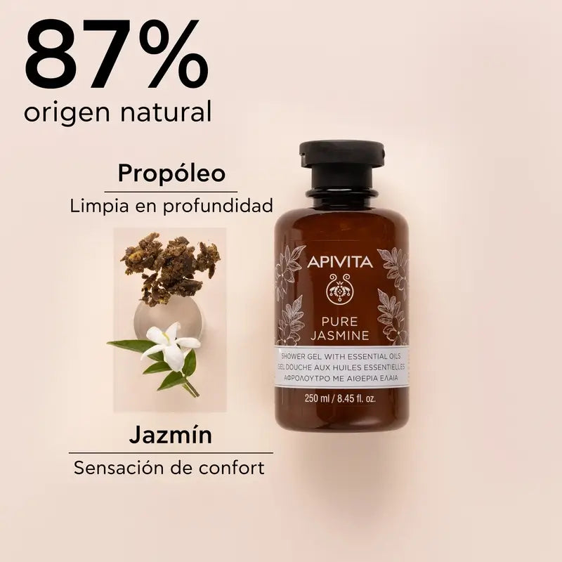 APIVITA Gel de bain au jasmin pur 250 ml