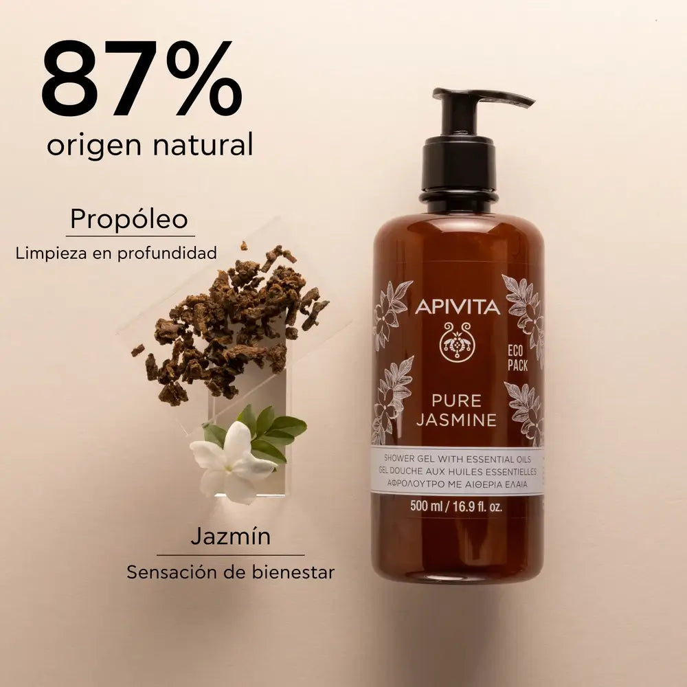 APIVITA Gel de bain au jasmin pur aux huiles essentielles 500 ml