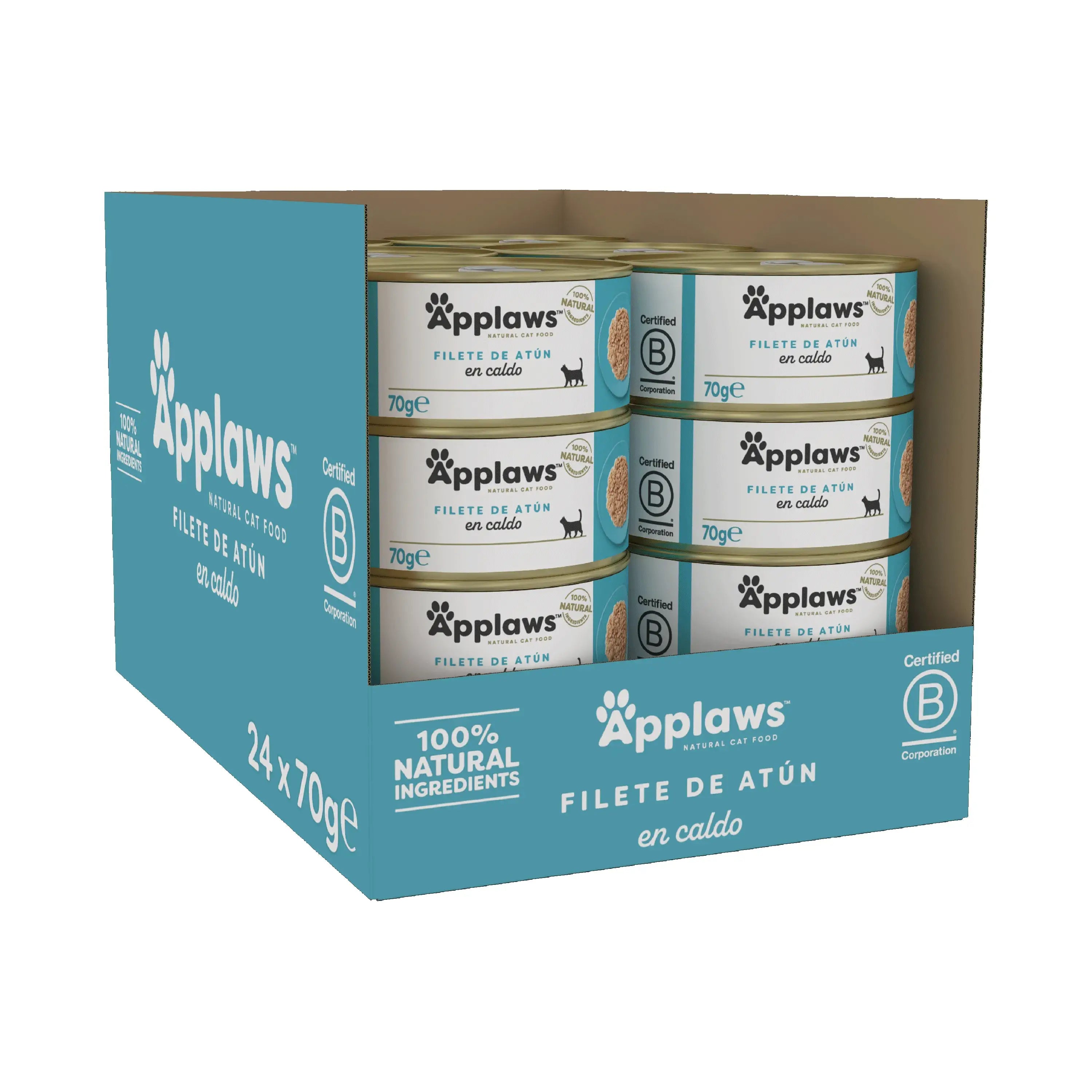 Applaws Cat Filet de thon en boîte 24X70Gr