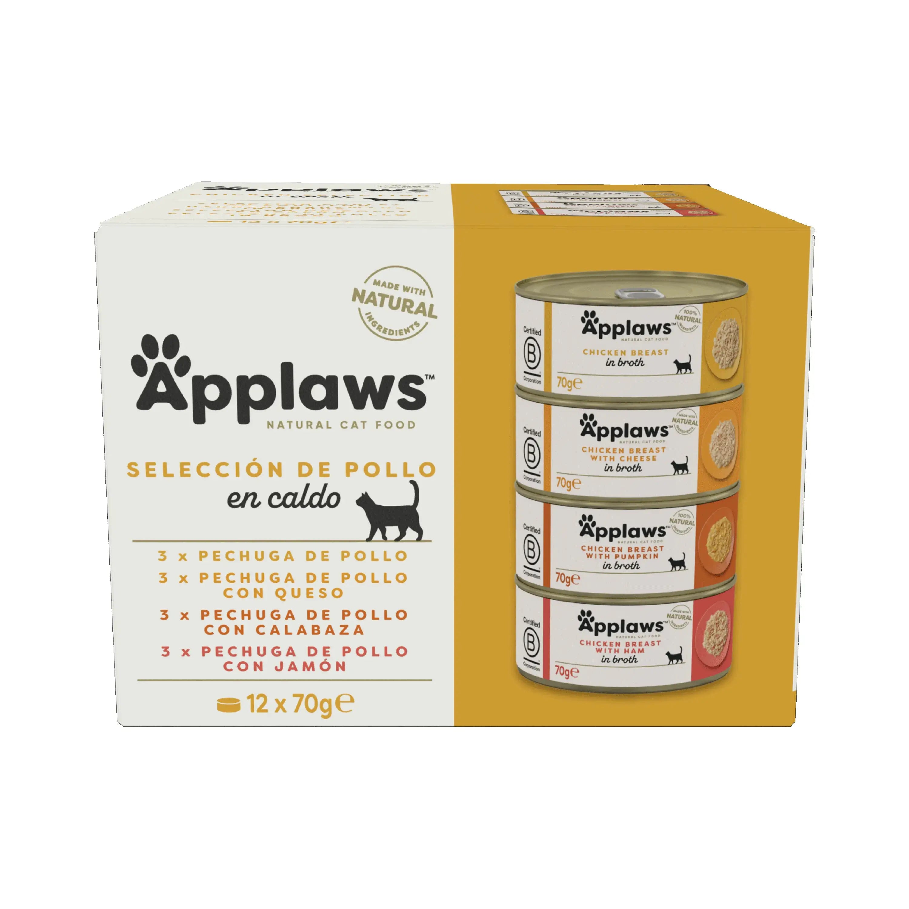Applaws Cat Chicken Multipack 12X70Gr