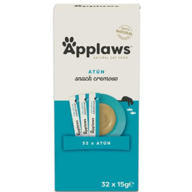 Applaws Cat Snack Lickable au thon, 4 x 8 x 15 g