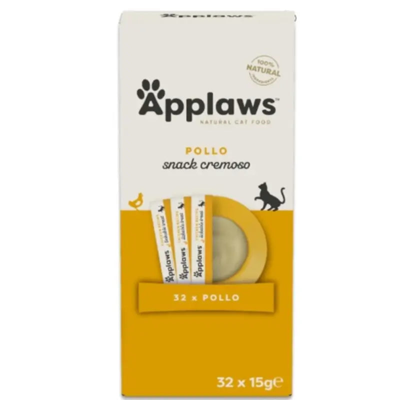 Applaws Cat Snack Lickable au poulet, 4 x 8 x 15 g