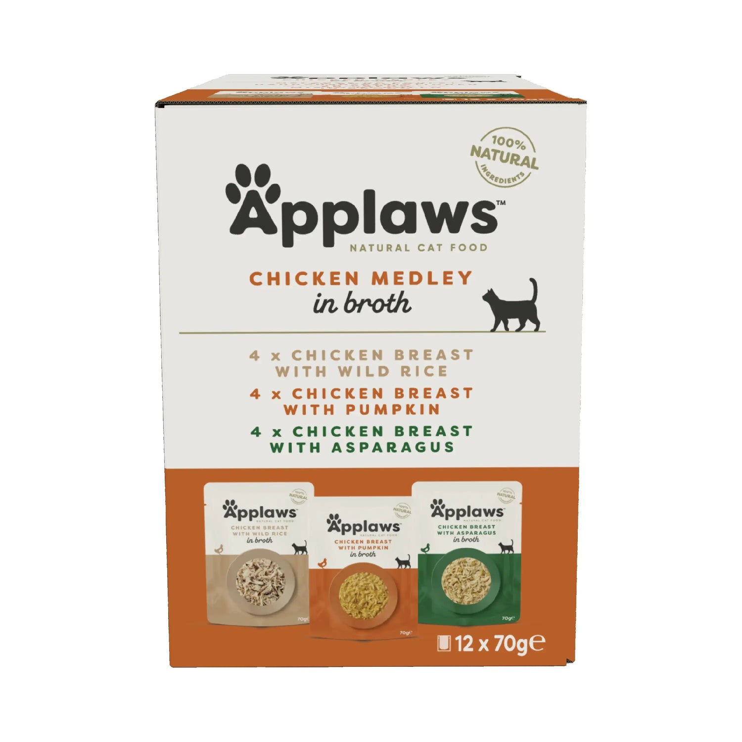 Applaws Cat Chicken Bouillon Multipack 12X70