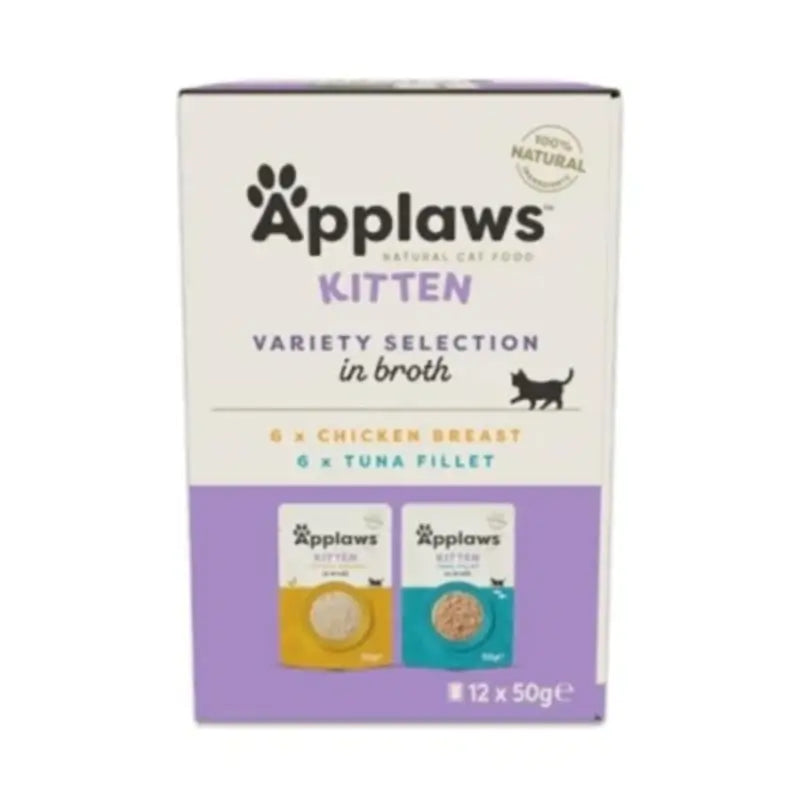 Applaws Cat « Kitten Sélection » Bouillon varié, 12 x 50 g