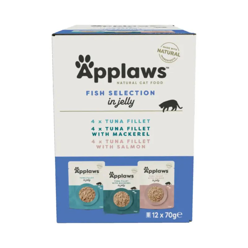 Applaws Cat « Sélection de poissons en gelée » (assortiment), 12 x 70 g