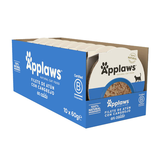 Applaws Cat Thon & Crabe Portion 10X60Gr