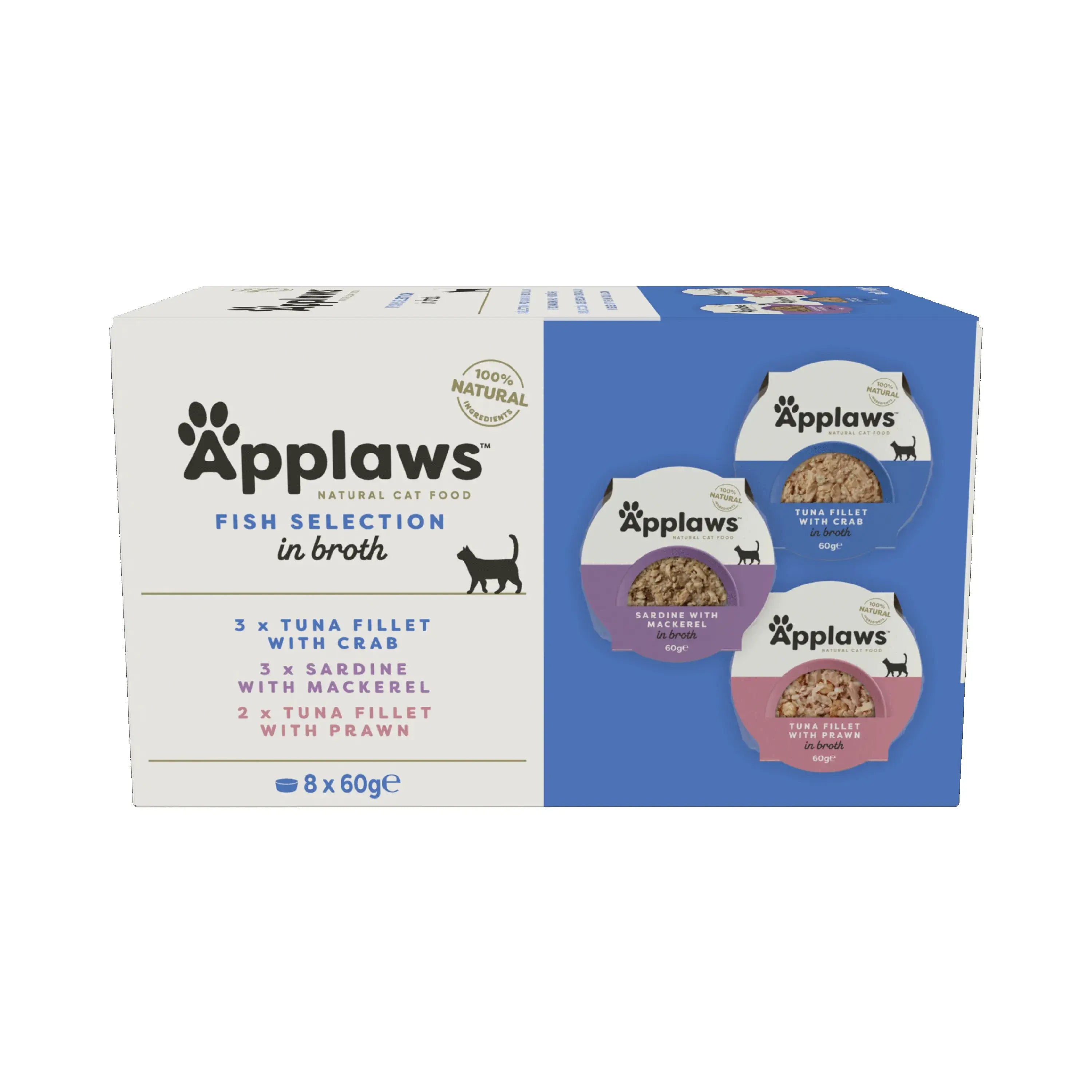 Applaws Cat Multi Choice Fish Portion 8X60