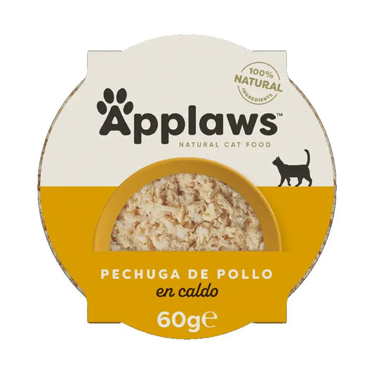 Applaws Cat Portion de poitrine de poulet et de riz 10X60Gr