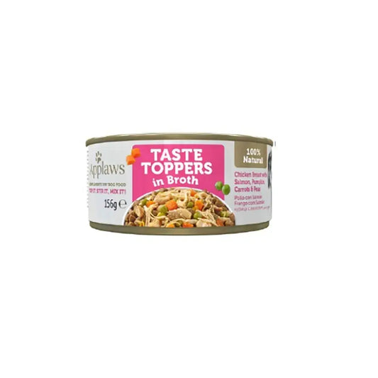 Applaws Dog Chicken Salmon Vegetable Broth Topper Can 12X156Gr