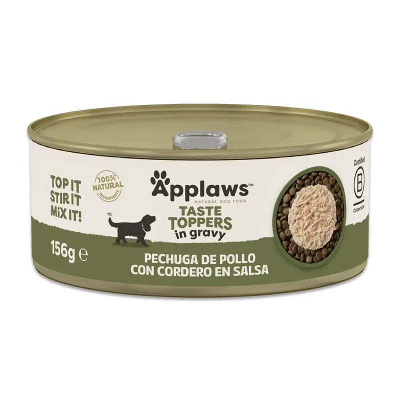 Applaws Dog Topper Tin Chicken & Lamb In Sauce 12X156Gr