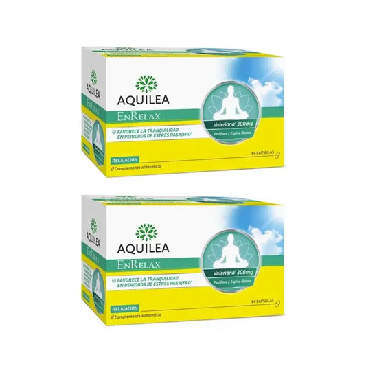 Aquilea Enrelax Valériane + Aubépine + Passiflore, 2X84 Capsules