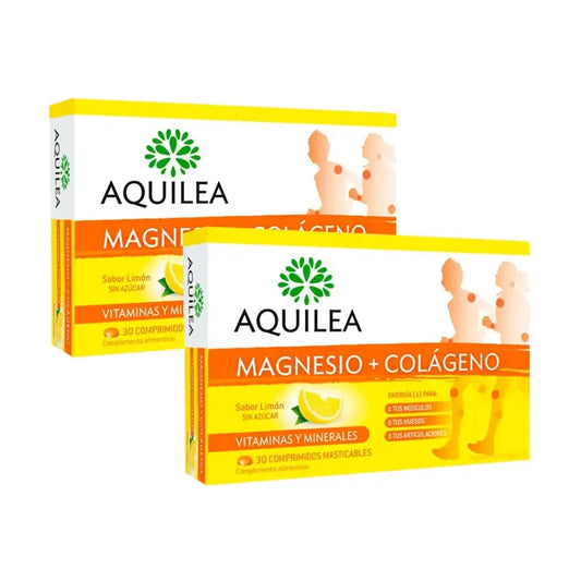 Aquilea Magnésium + Collagène, 2X30 Comprimés à Croquer