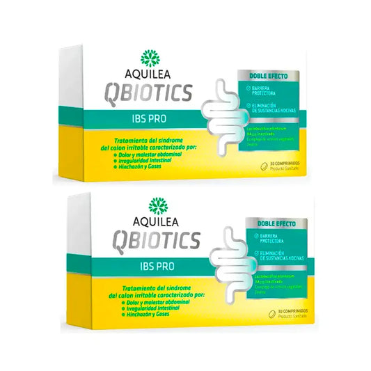 Aquilea Qbiotics IBS PRO, Pack 2 x 30 Comprimés