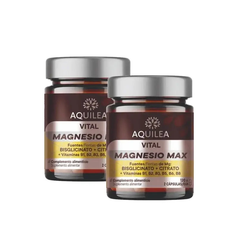 Aquilea Vitals Magnésium Plus, 120 gélules, lot de 2