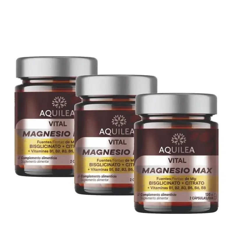 Aquilea Vitals Magnésium Plus, 120 gélules, lot de 3