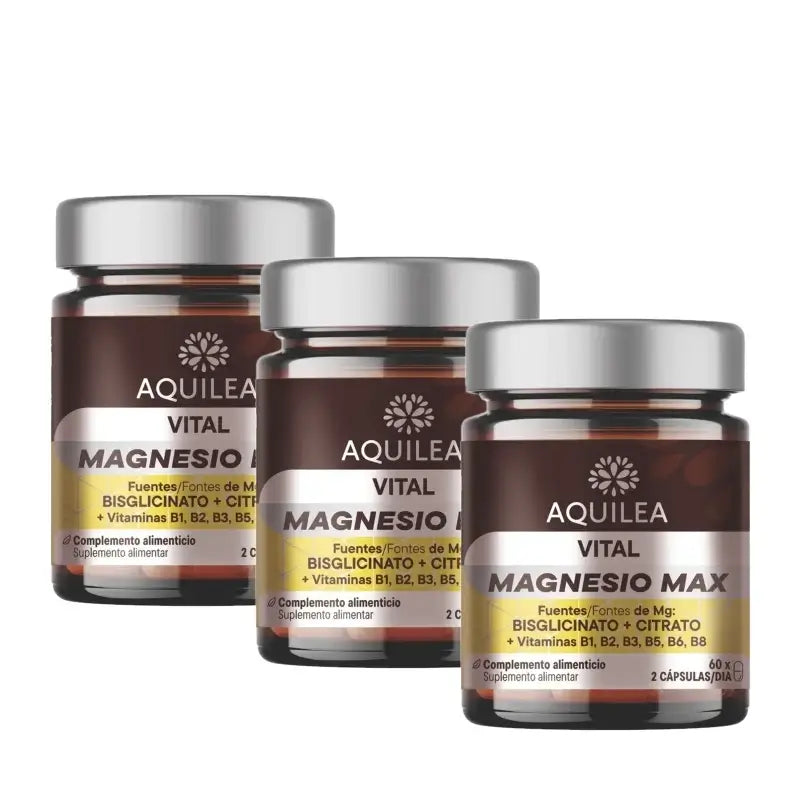 Aquilea Vitals Magnésium Plus, 60 gélules, lot de 3