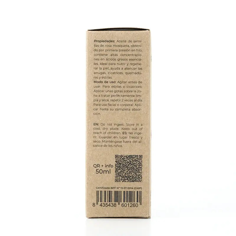 Arganour Huile Végétale Huile de Graines de Rose Musquée, 50 Ml