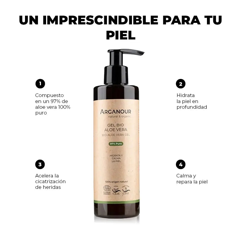Gel corporel Arganour Aloe Vera, 250 Ml
