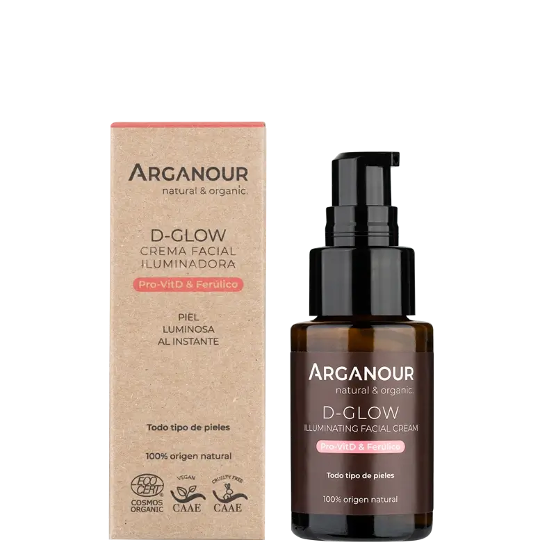 Arganour D-Glow - Crème illuminatrice pour le visage, 30 Ml