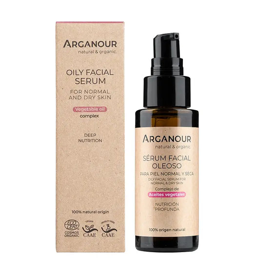 Arganour Facial Sérum nourrissant pour le visage Peau sèche/normale, 50 Ml