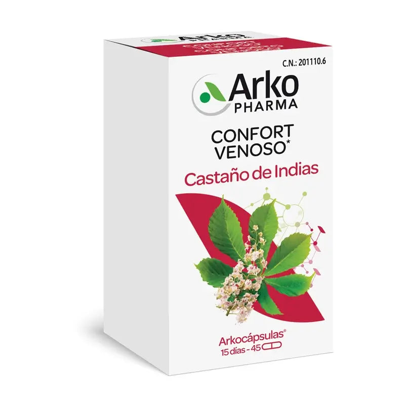 Arkopharma Arkocápsulas Horse Chestnut Bio, 45 capsules