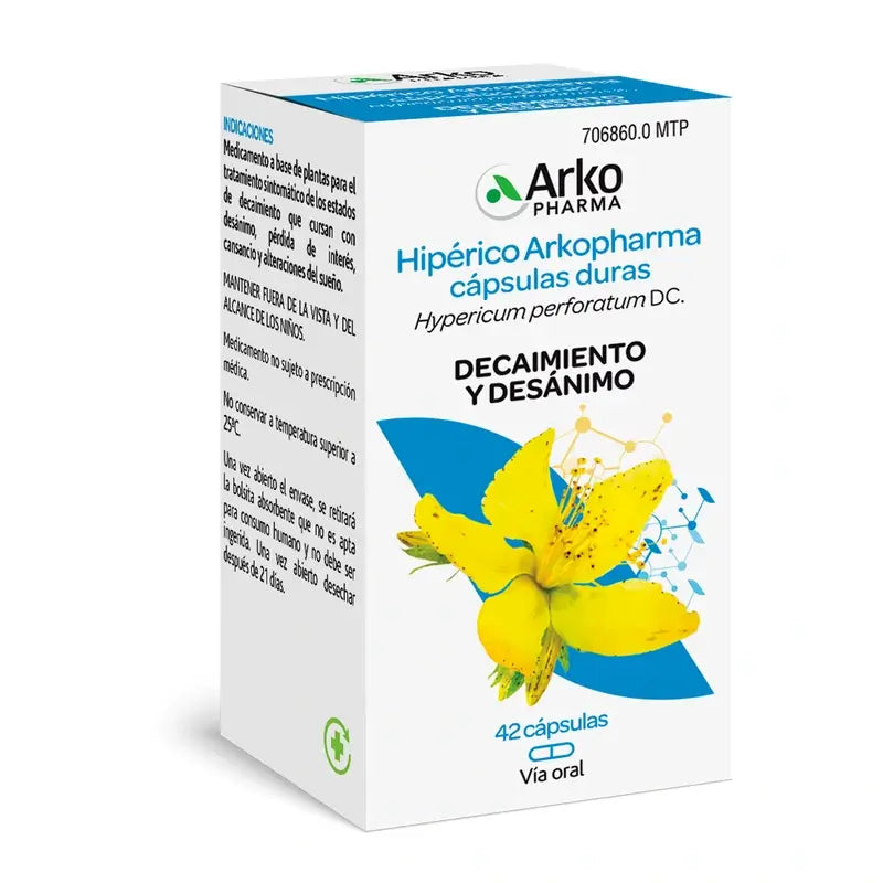 Arkopharma Arkocápsulas Hypericum, 42 gélules