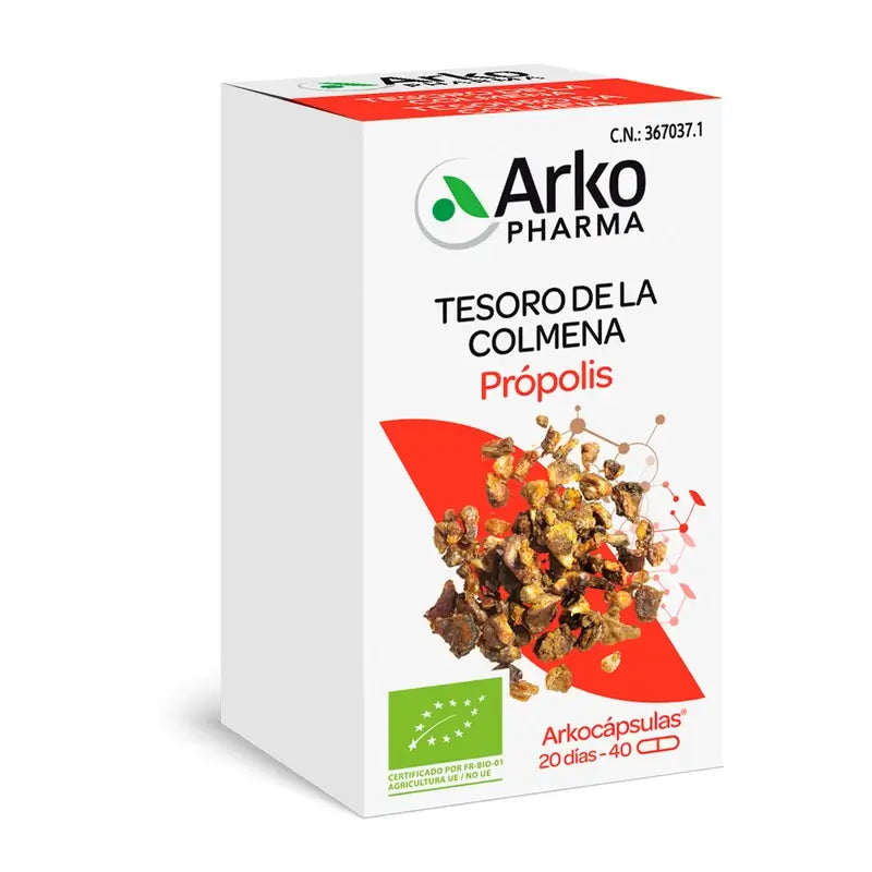 Arkopharma Arkocápsulas Propolis Bio, 40 gélules