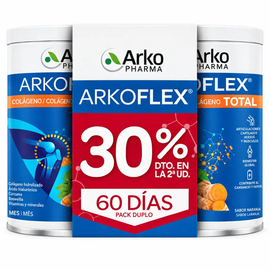 Arkoflex Collagène Total en poudre, lot de 2 x 390 g (2e unité à 30 %), 780 g